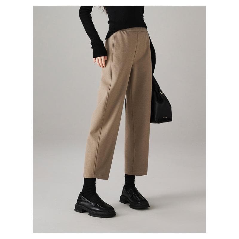 New Winter Style Loose and Slimming Hips To Keep Warm and Thickened Casual Straight-leg Pants for Women 2XL
