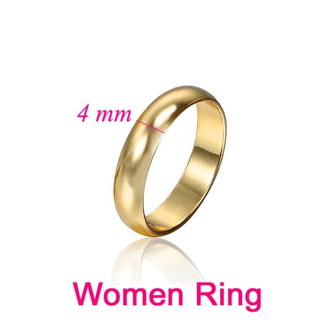 Rings for Couple Gold Engagement Ring for Men Women Wedding Jewelry 5