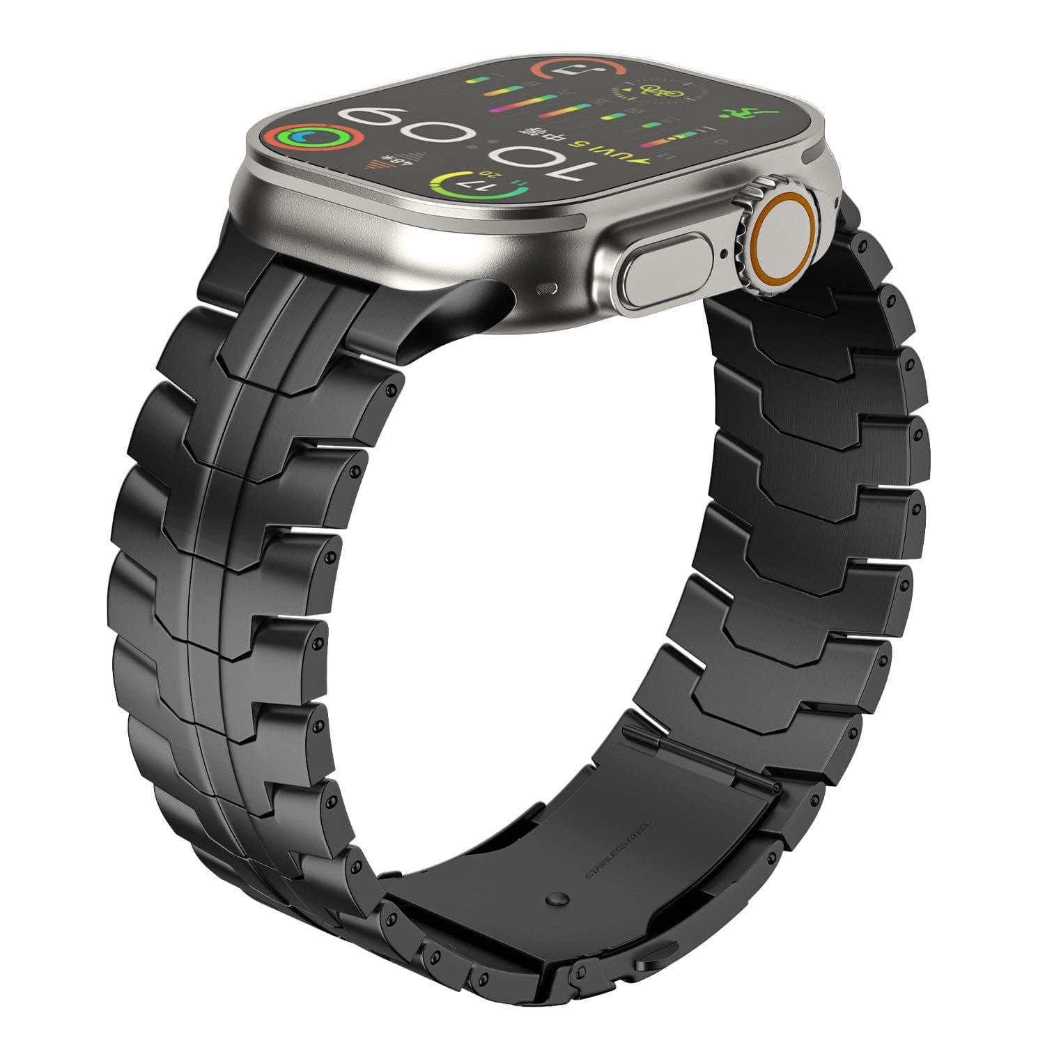 Iron Man Solid Metal Strap for Apple Watch Ultra: Pure Titanium and Stainless Steel 38/40/41 mm