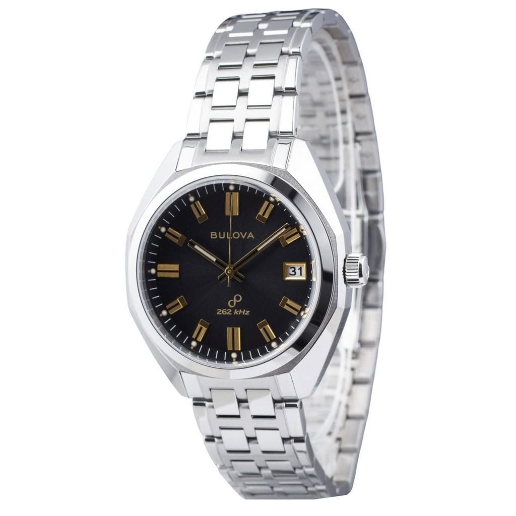 Bulova Classic Precisionist Jet Star Stainless Steel Grey Dial Quartz 96B415 Men's Watch grey