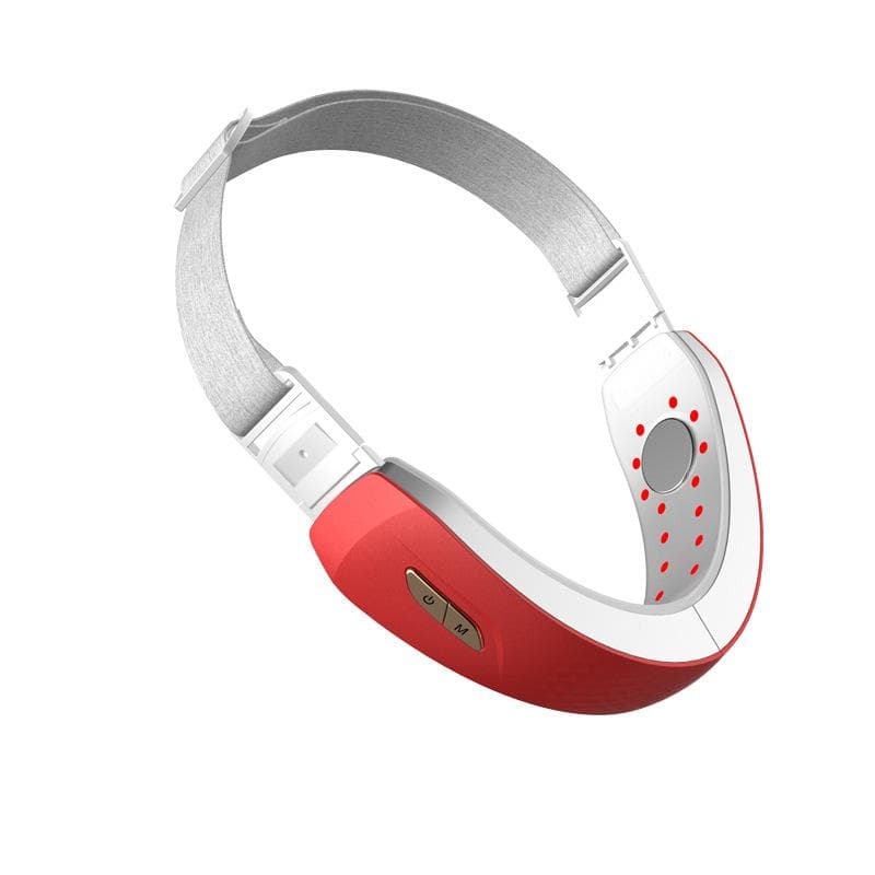New Beauty Instrument V Face Instrument Micro Current Lifting Facial Contour Massager Remote Control Lifting Instrument Beauty red