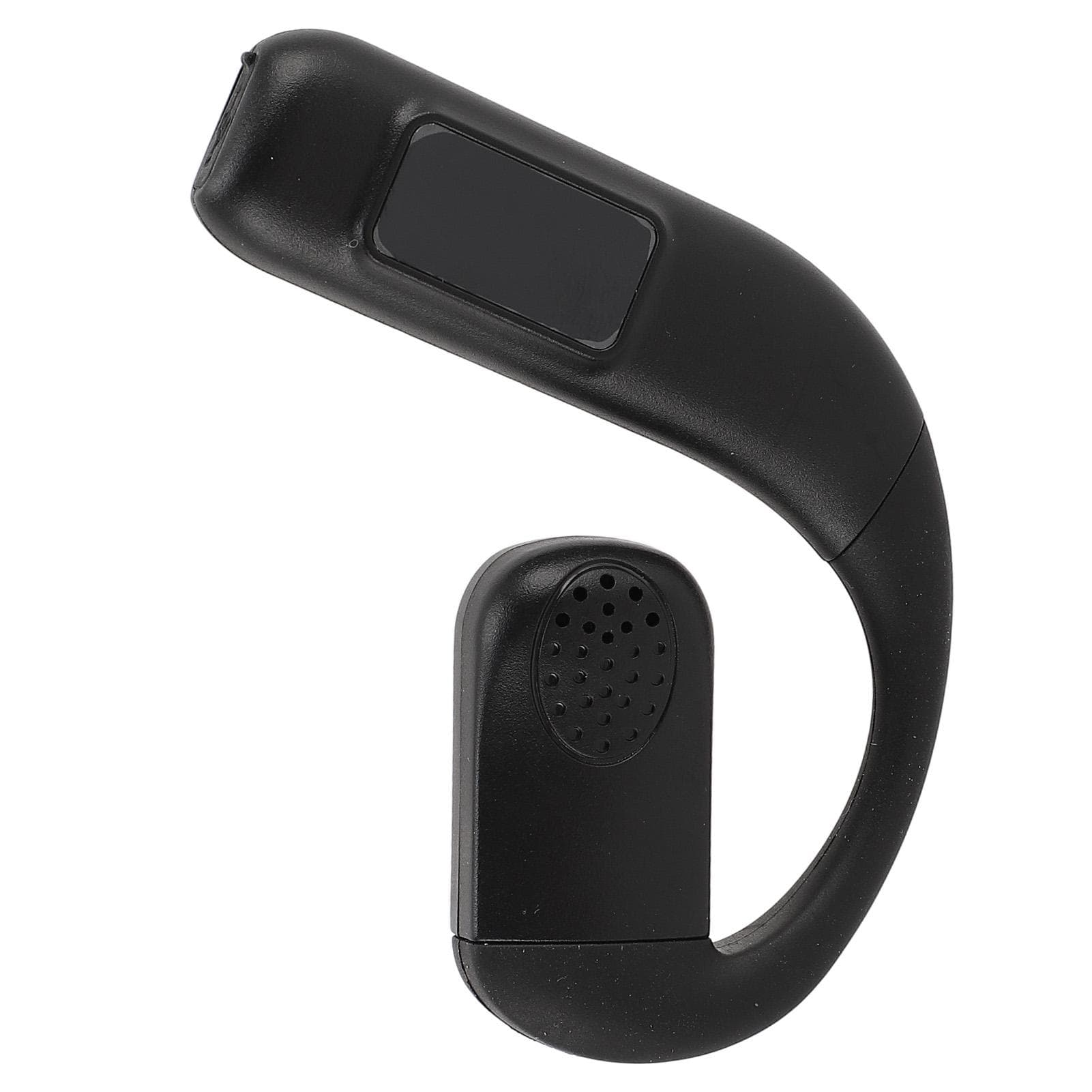 Bluetooth 5.5 Headset Single Ear Noise Cancelling Wireless Earpiece with Rotatable Microphone black