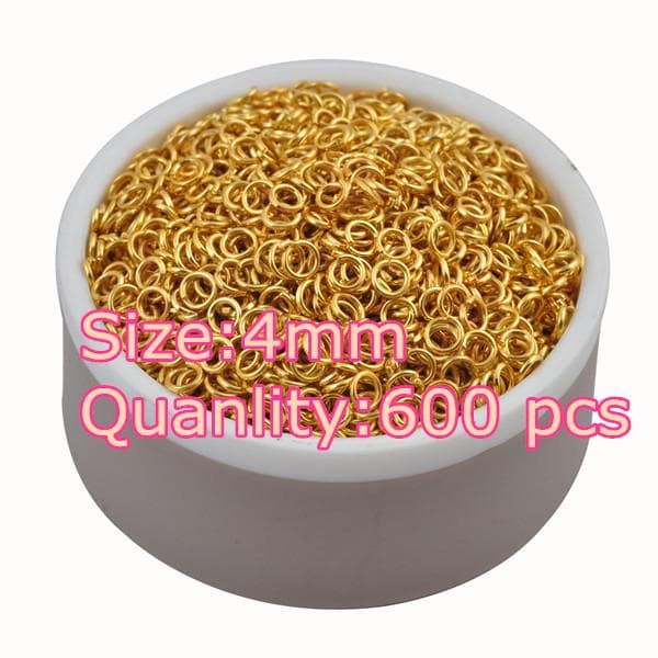 LNRRABC fashion 4-10 mm Antique Bronze Open Jump Split Rings Connector DIY Jewelry Findings Making 10
