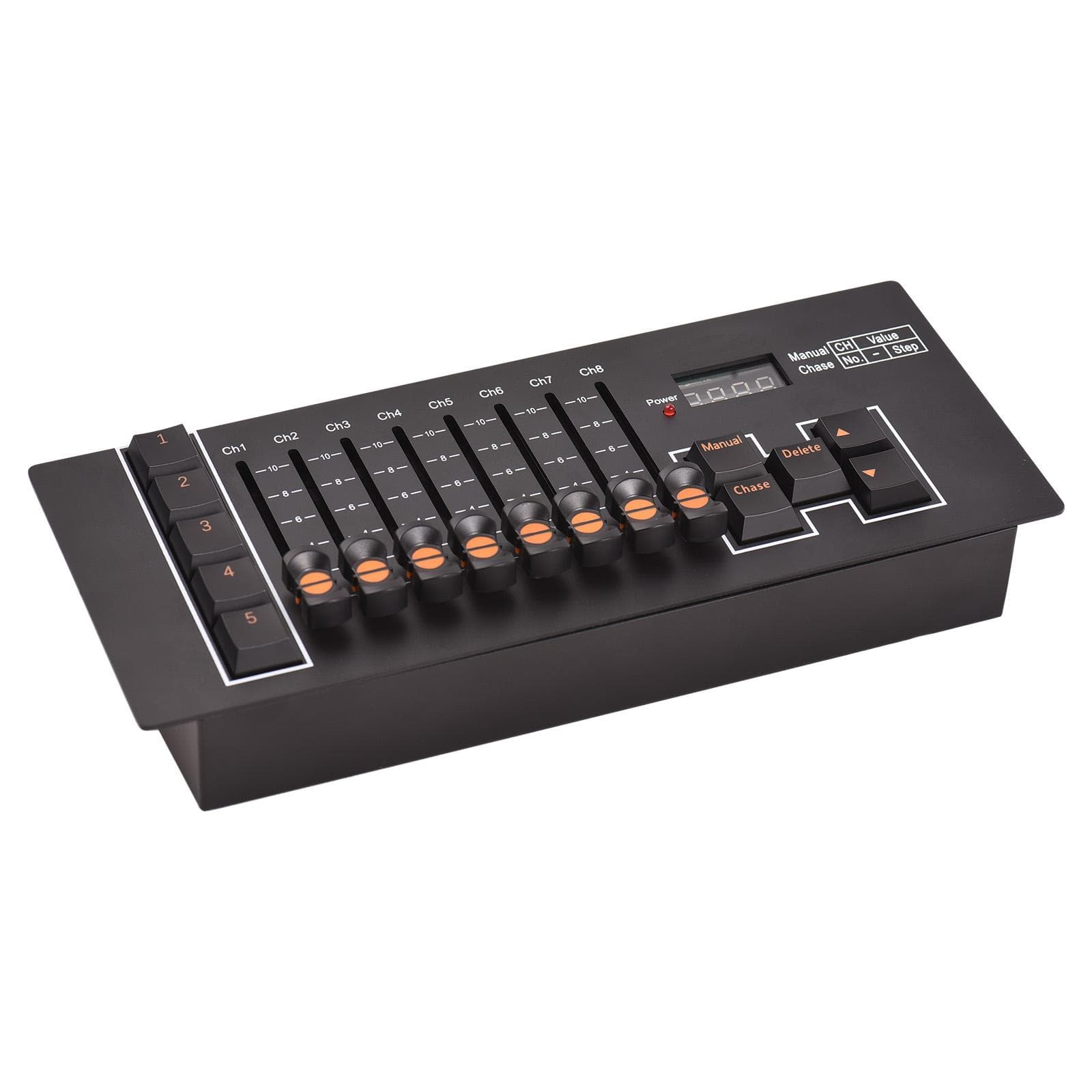 DMX Controller DMX 512 40 Channel Stage DJ Light Controller for DJ Lights Party Light Shows Disco 26x11x5.5cm black