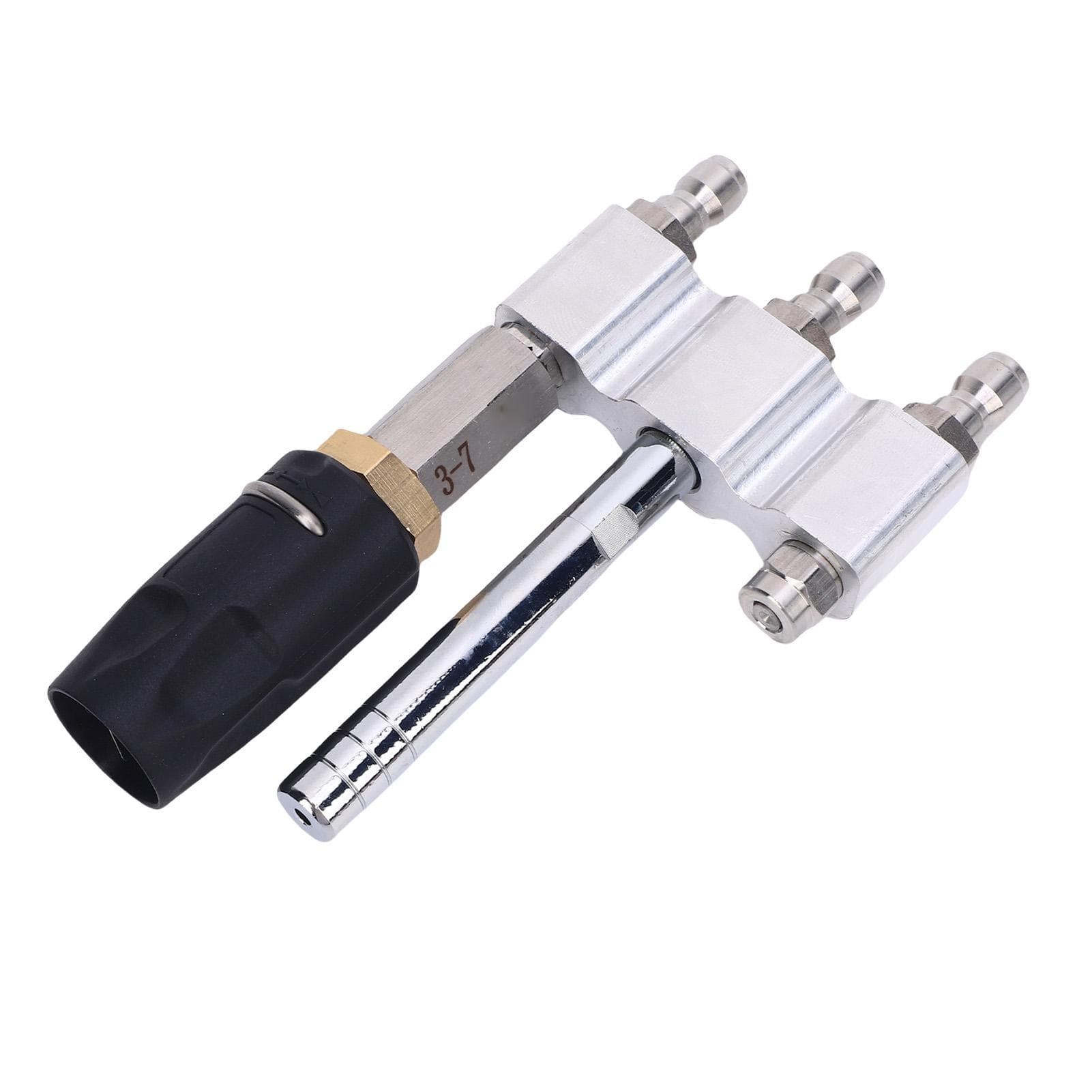 Adjustable Downstream Soft Wash Nozzle Set 3 in 1 14in Twist Long Reach Soap Tip 060 degrees Spray for