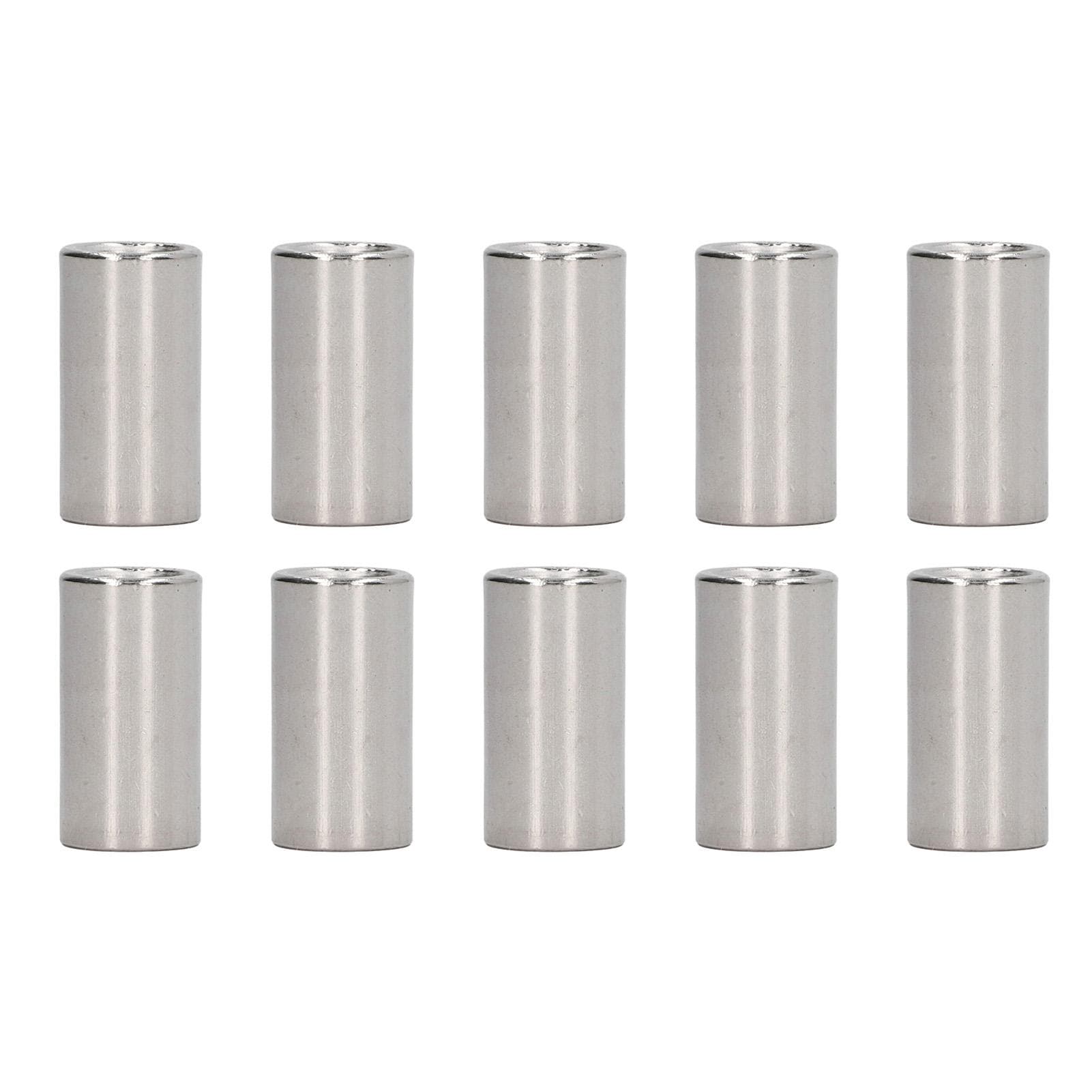 10Pcs Coupling Nut Round M12 Stainless Steel Rod Connector Nut Female Thread Fastener