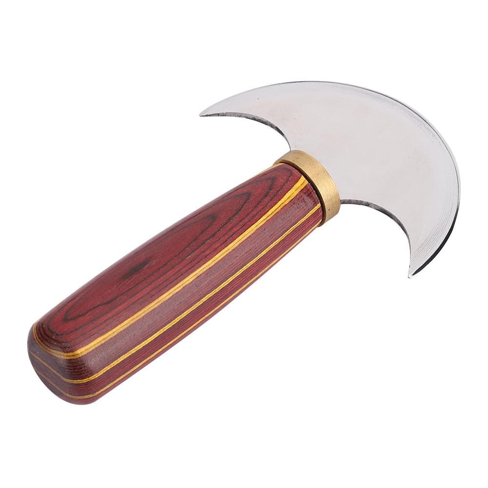 Leather Knife Cutting Trimming Tool Round Shape Imported Steel DIY Craft AccessoriesL S