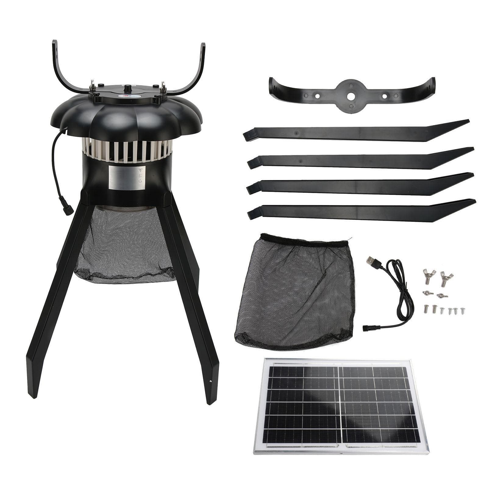 Solar Bug Killing Light Water Proof Power Saving USB Rechargeable Bug Killing Lamp for Outdoor