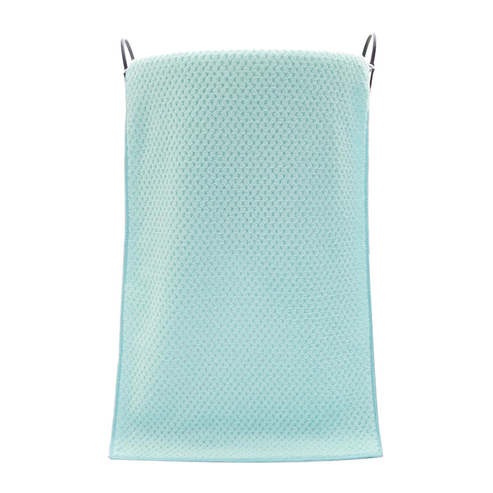 Coral Velvet Bath Towel Water Absorption Bathing Body Towel Pure Color for Bathroom Hotel Green green