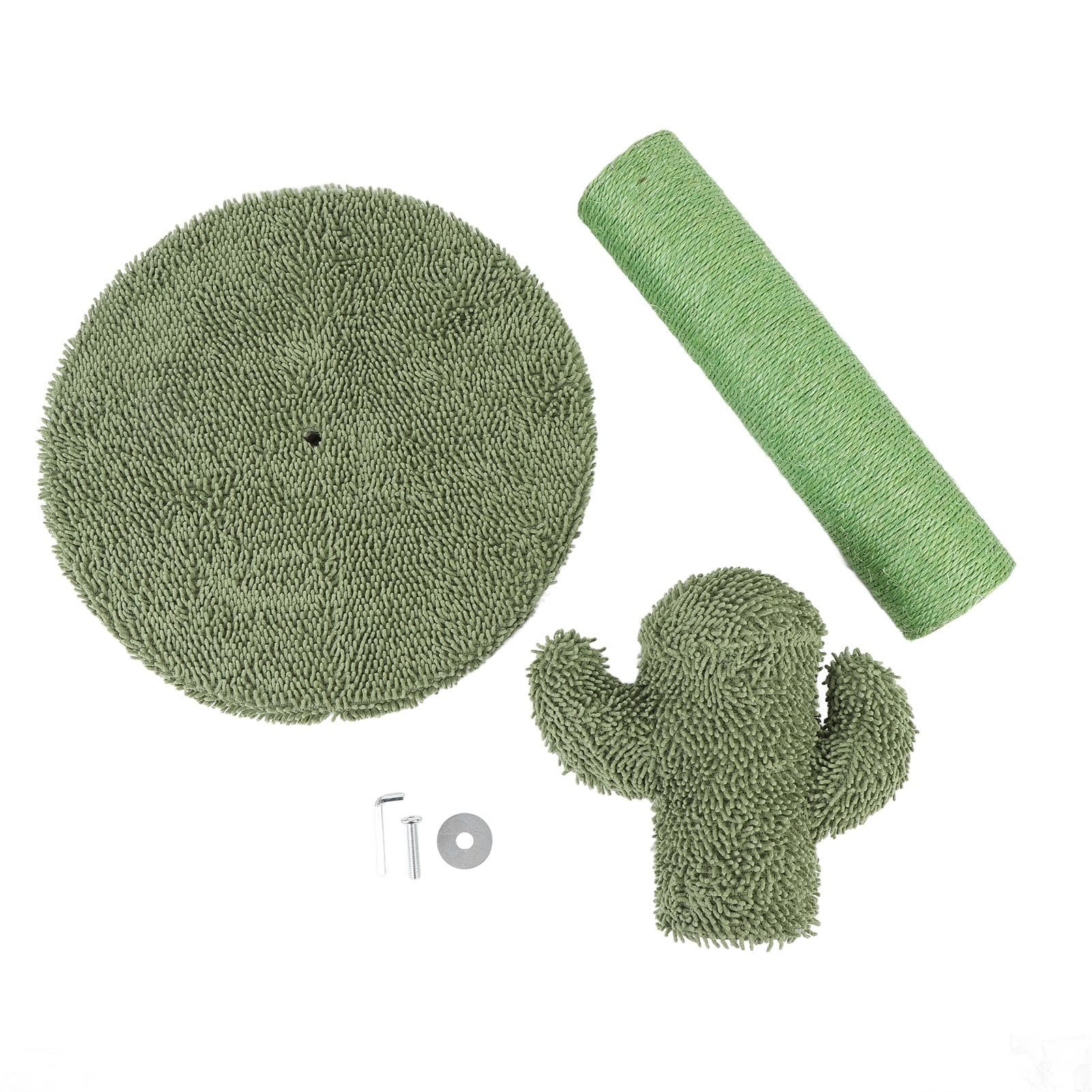 Cactus Cat Scratching Post Stable Multifunction Wearproof Sisal Cat Scratcher Tree for Indoor Cats