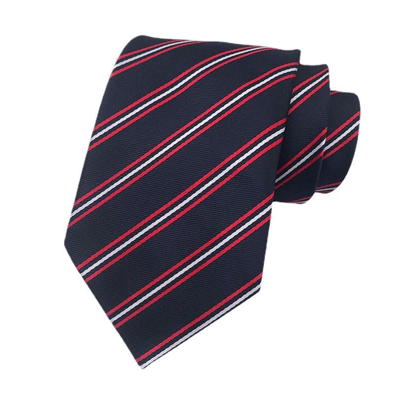 Striped Tie Men's Business Necktie for Work