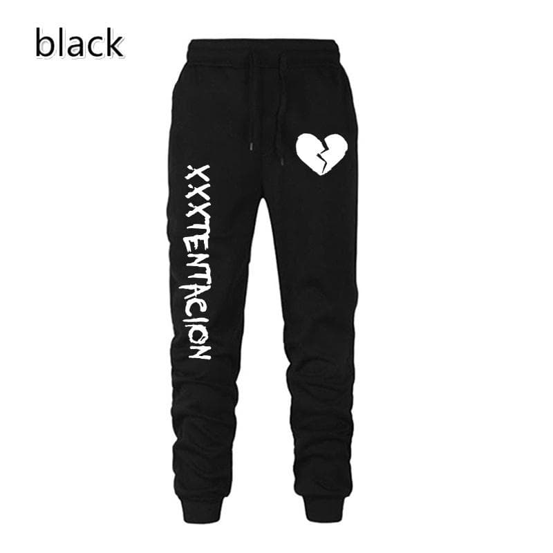 XXXTENTACION Printed Sweatpants Men/women's Autumn Winter Casual Loose Sport Pant Trousers XXL black