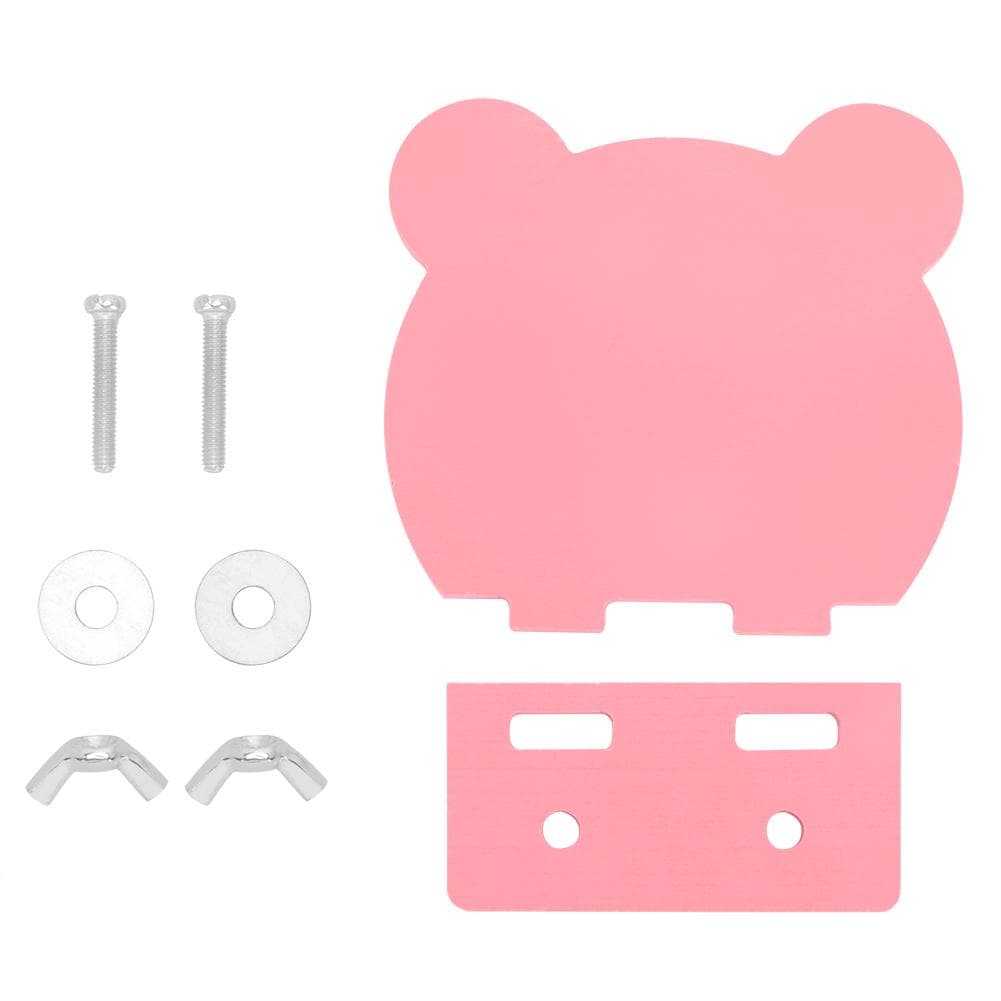 Hamster Parrot Double Screw Standing Platform Stand Bird Climbing Grinding Cage Toy(Pink)