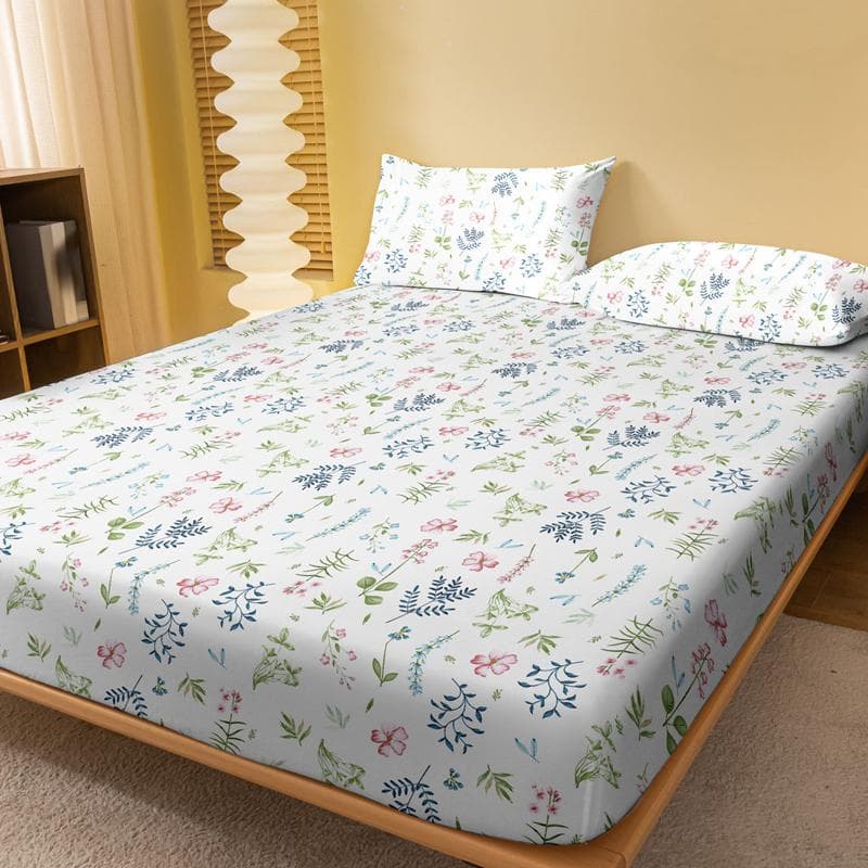 1 Piece Of Flora Pattern Frosted Bedsheet, Bedroom Printed Bedspread, Bedding (Excluding Pillowcases) 71x132cm