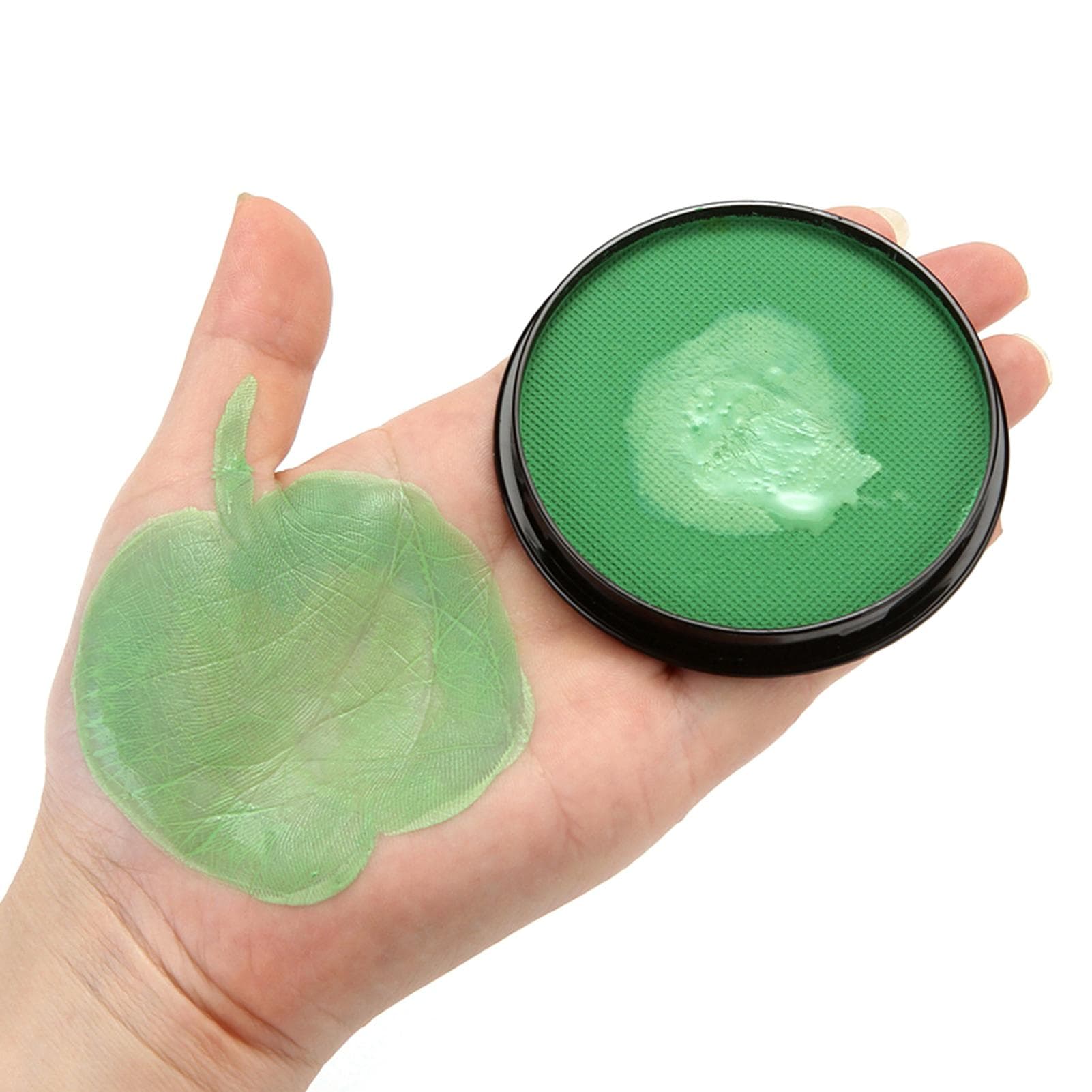 Face & Body Paint Water Based Makeup Painting Pigment Safe NonToxic Hypoallergenic Facepaint Easy green