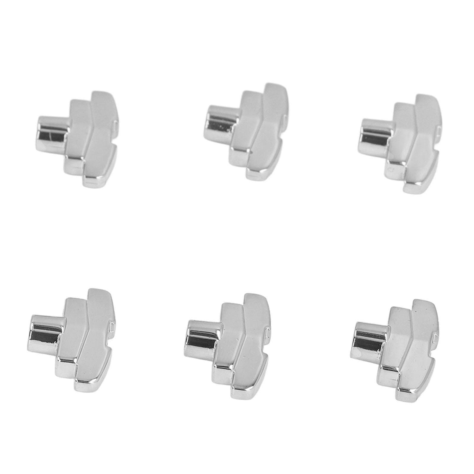 6Pcs Guitar Tuning Peg Buttons Zinc Alloy T Shaped Tuner Heads Replacement for Acoustic Electric