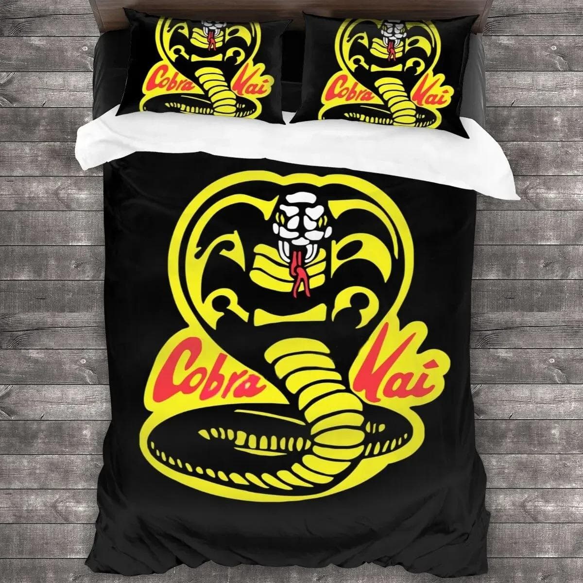 TV Series Cobra Kai Bedding Set Duvet Cover Bedroom Comforter Covers Single Twin King Size Quilt Cover Home Textile AU Single 140x210cm