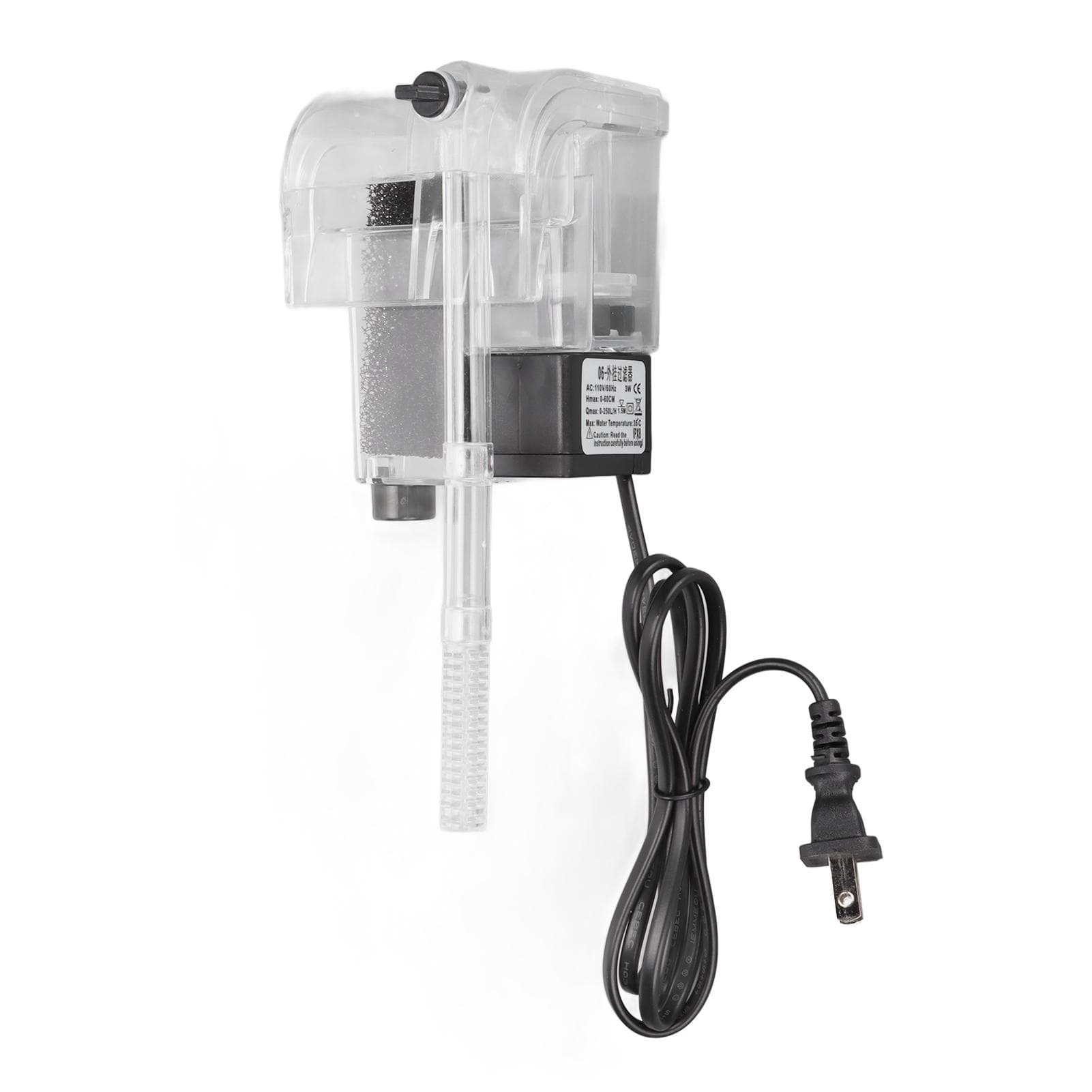 Fish Tank Filter Self Cleaning Adjustable Waterfall Aquarium Hanging Filter for Aquarium Fish Tank