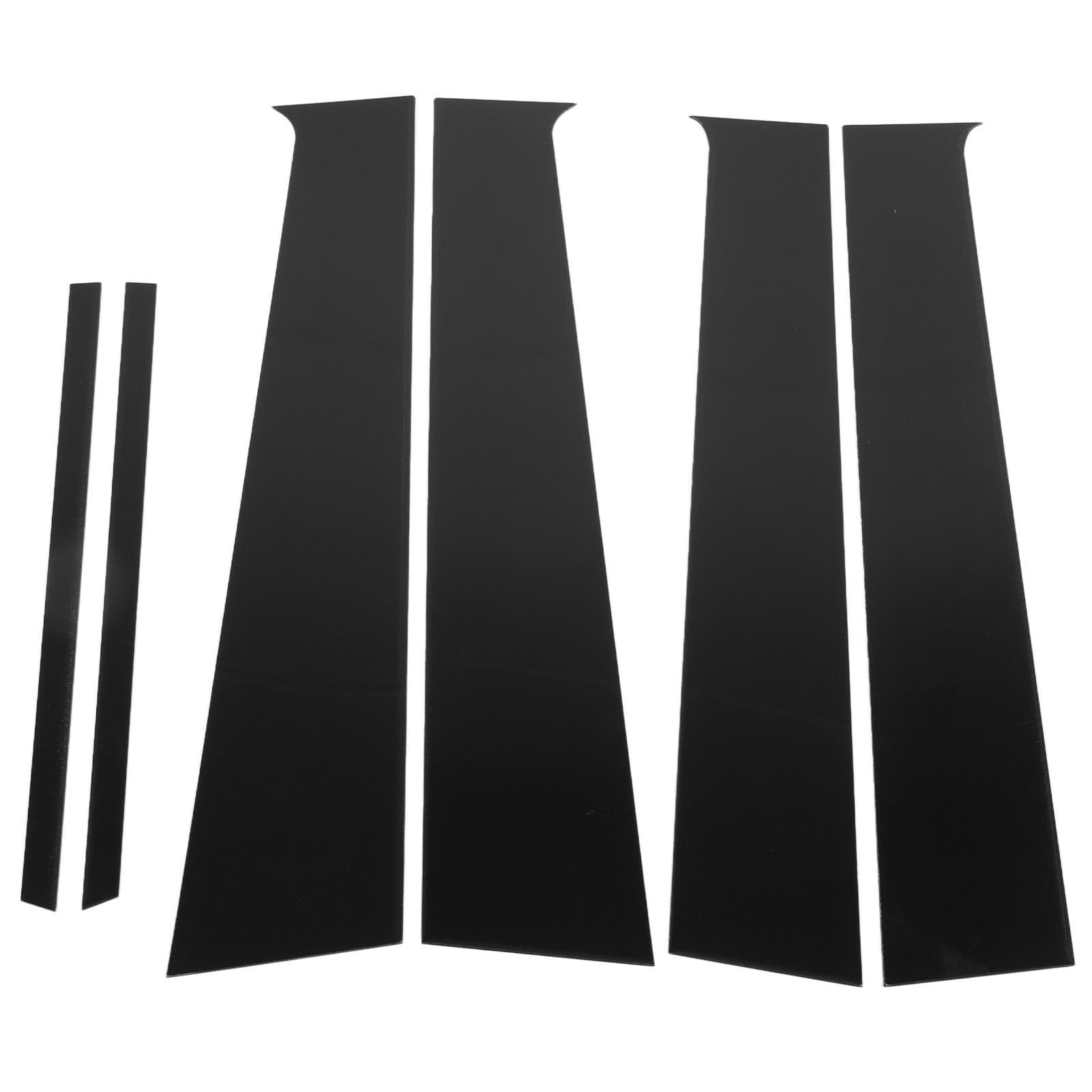 6PCS Door Window Pillar Trim Gloss Black Door Pillar Molding Cover Replacement for Almera Sunny