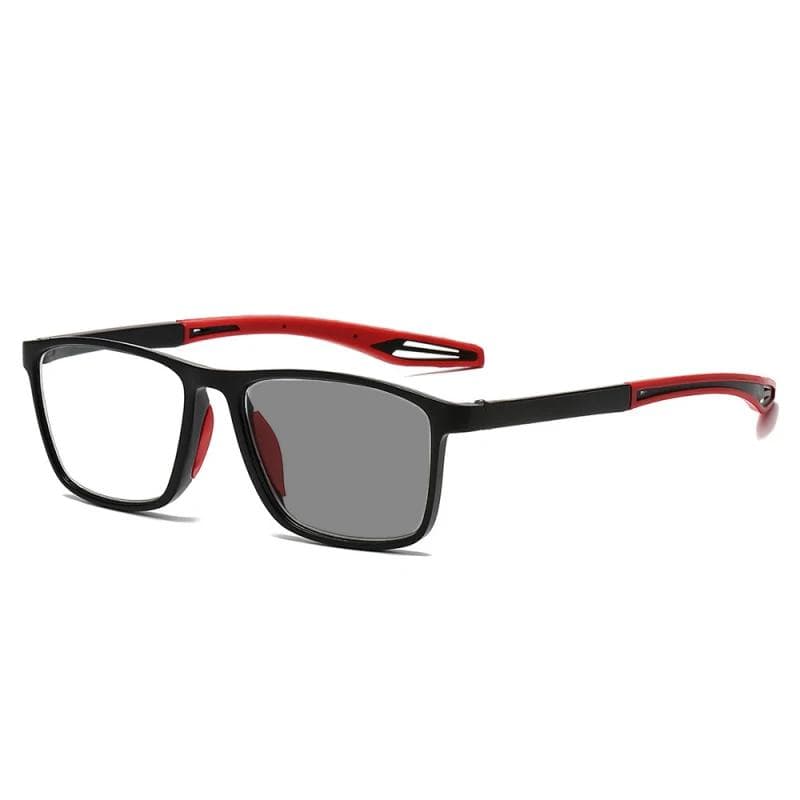 Ultralight TR90 Photochromic Reading Glasses Unisex Men Presbyopia Eyewear Vintage Outdoor Sports Sunglasses with Degrees 0~+4.0 +2.5