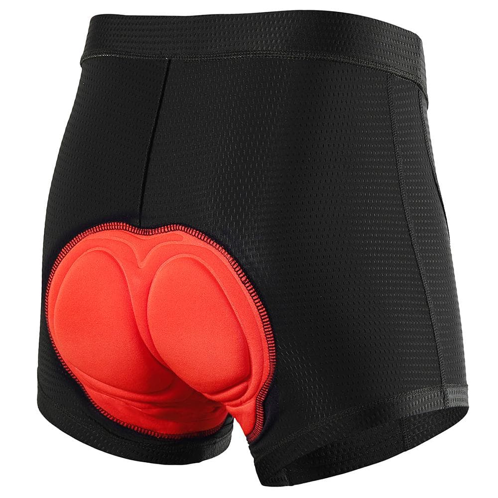 Men Bike Underwear 3D Padded MTB Bicycle Cycling Biking Underwear Shorts XXL red