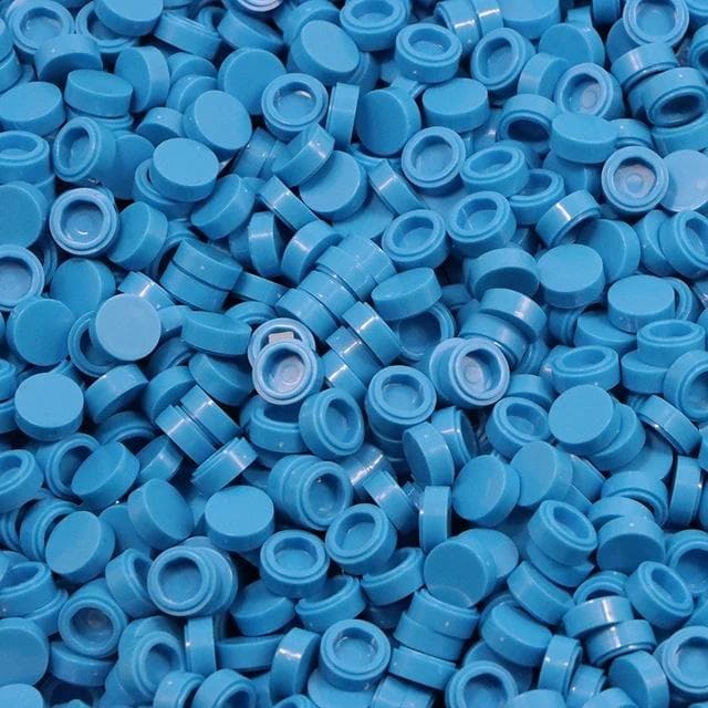 200pcs/lot Tile 1x1 Round Special Brick MOC Building Block Small Particle Bricks Parts Compatible with 98138 Toys sky blue