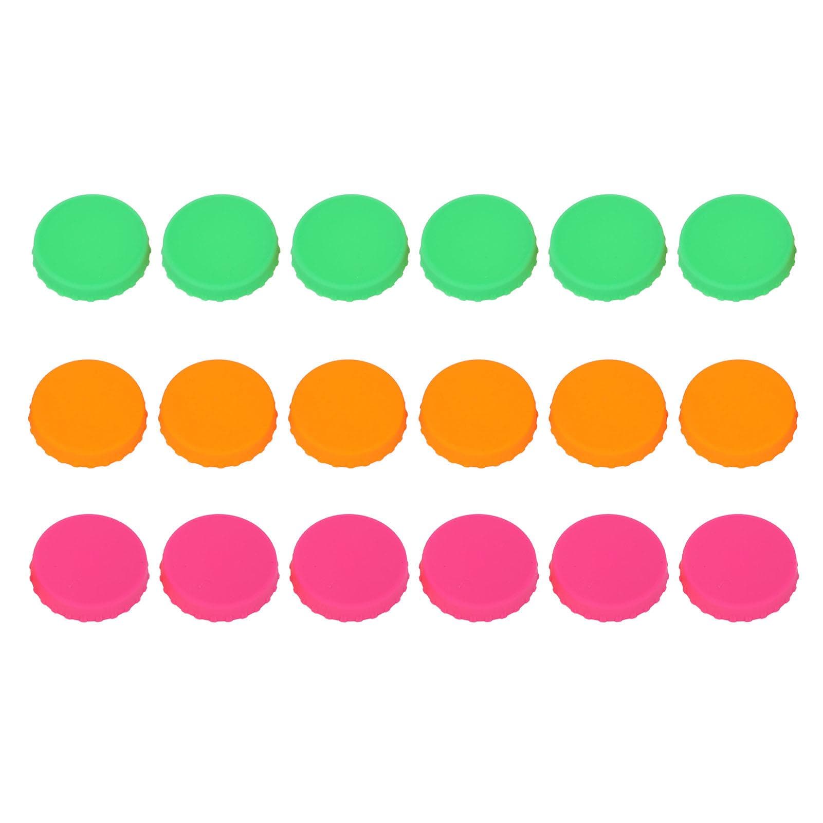 18pcs Can Lid Soft Multiple Colors Silicone Spill Proof Dust Proof Reusable Can Cover for 2.13 Inch