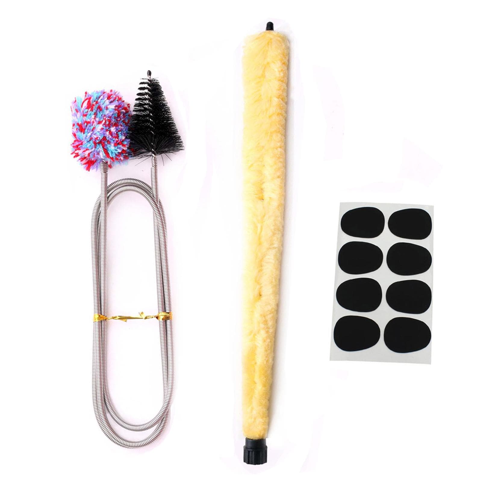 Saxophone Cleaning Kit Neck Saver Saxofono Maintain Care Tool with Double Ended Brush Long Cleaning multicolour