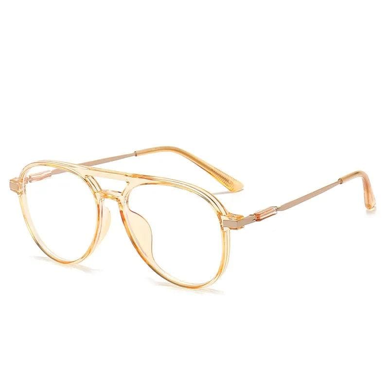 Vintage Double Beam Reading Glasses for Men Anti Blue Light Square Frame Presbyopia Eyewear 3.5