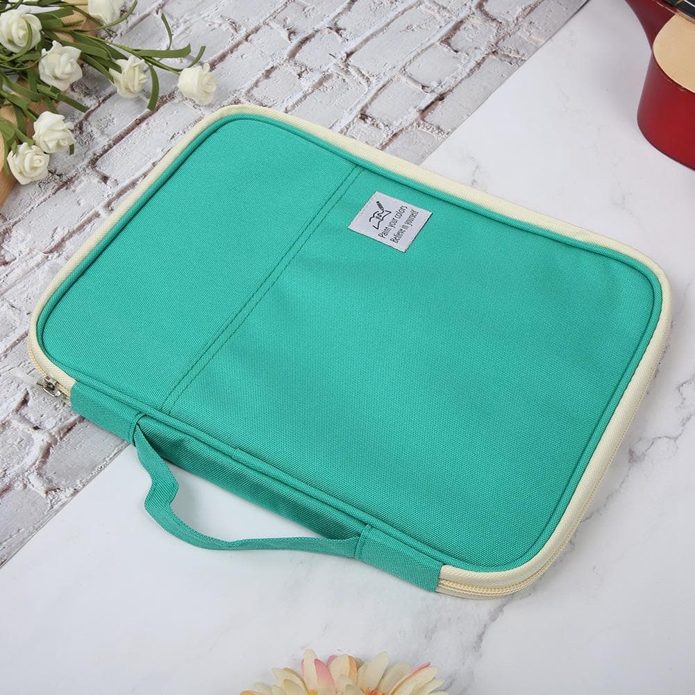 Multi Function Colored Pencil Storage Bag Sketch Painting Pencil Case Art Supplies(Purple 96 Color) green