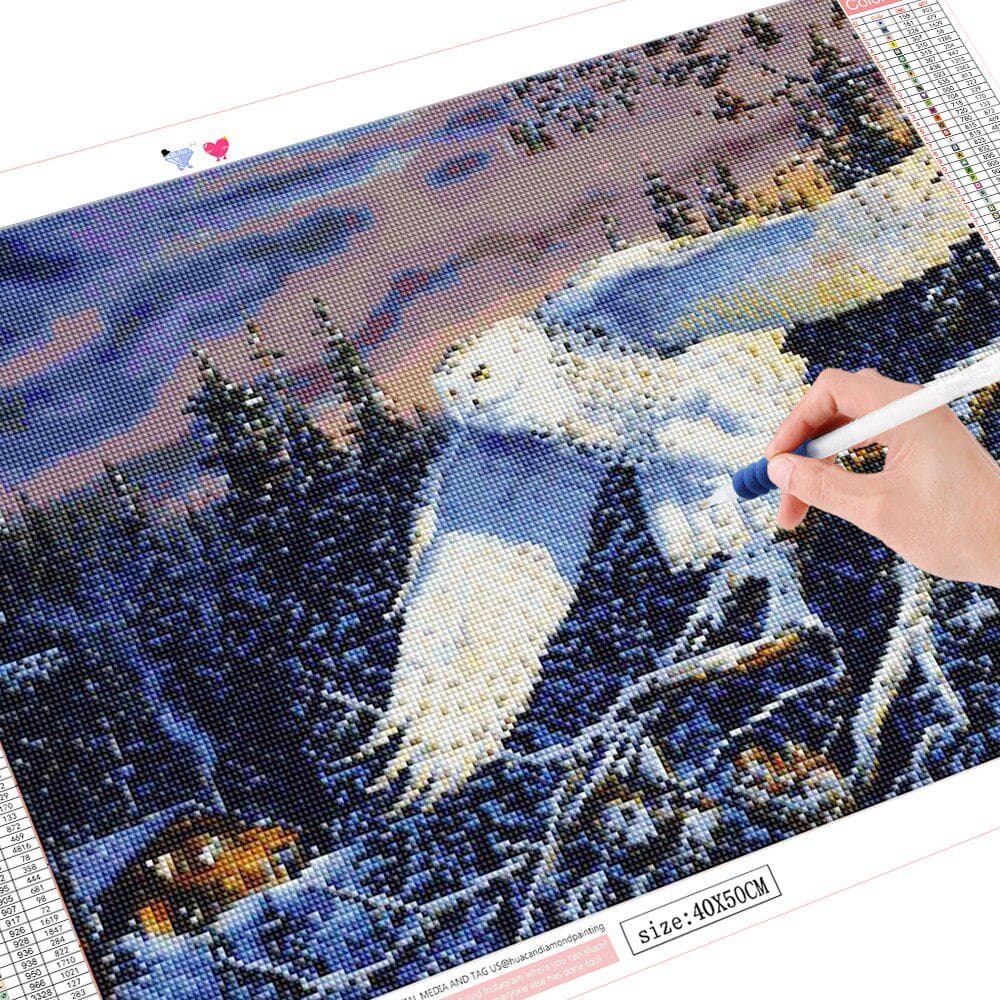 5D Diamond Embroidery Owl Animal Full Drill Mosaic Handmade Diamond Art Painting 20X30CM