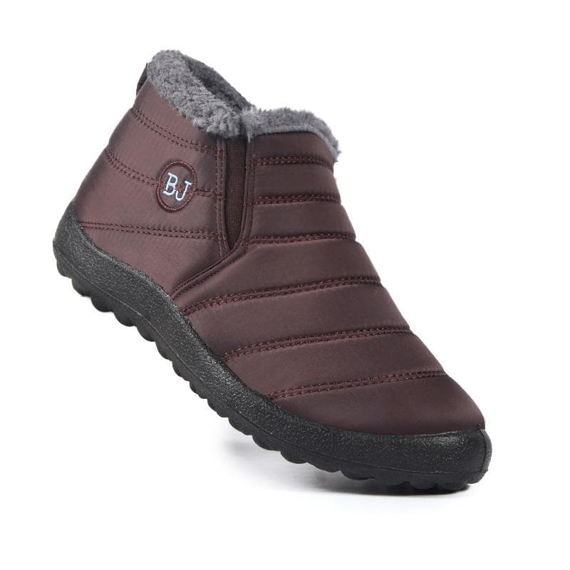 2024 Winter New Plush Snow Boots for Women Warm Light Outdoor Large Shoes Fashionable Versatile Lovers Botas Mujer Invierno 43 brown