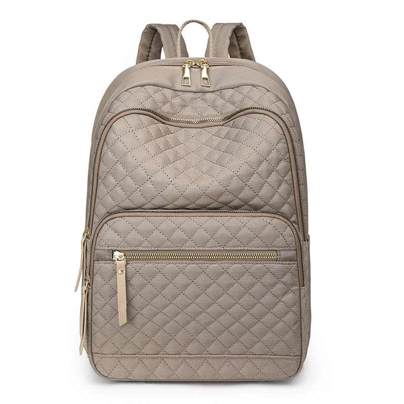 Large Capacity Backpack Women's Travel Commuter Backpack khaki