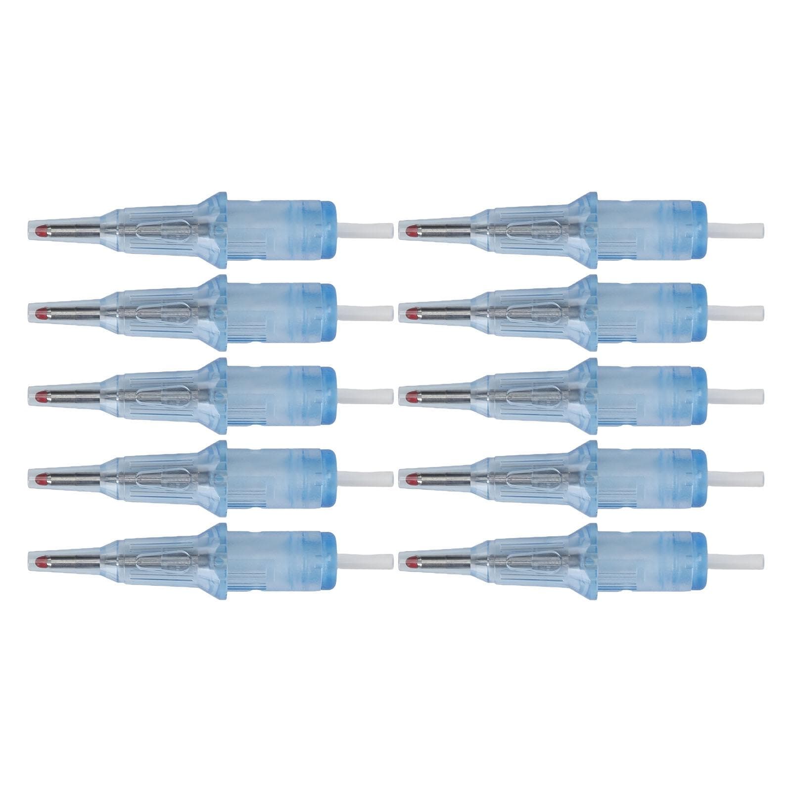 10Pcs 2ml Tattoo Ballpoint Pen Cartridges 0.5mm Practice Ball Pen Cartridges Tattoo Needles for blue