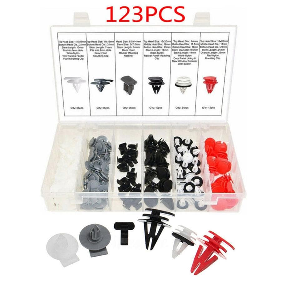 123x Wheel Arch Trim Bumper Side Door Clips For BMW Mini Cooper R50 R52 R56 R53