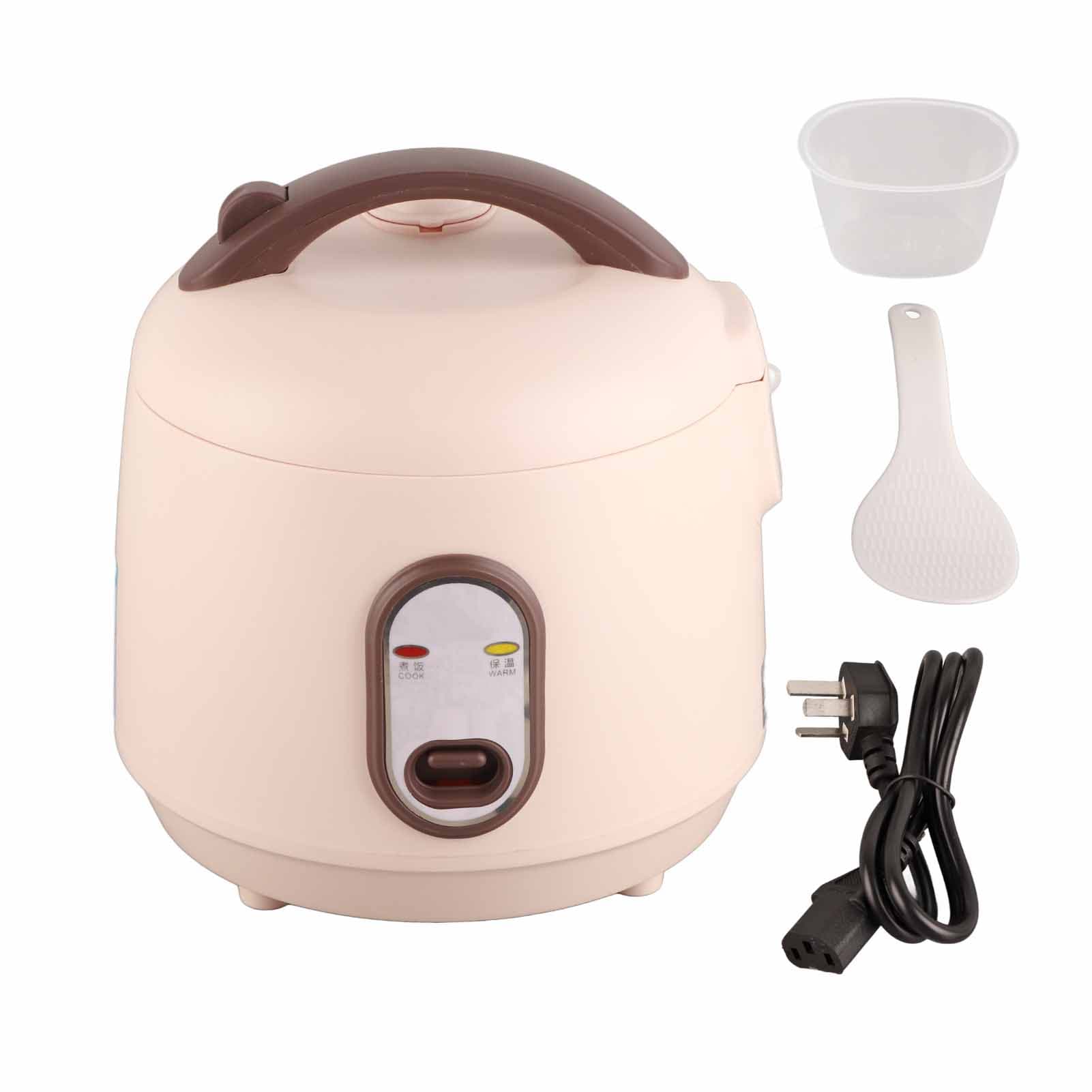 Mini Rice Cooker Alloy Plastic Multifunctional Portable Nonstick Electric Rice Cooker 2L Inner Liner white