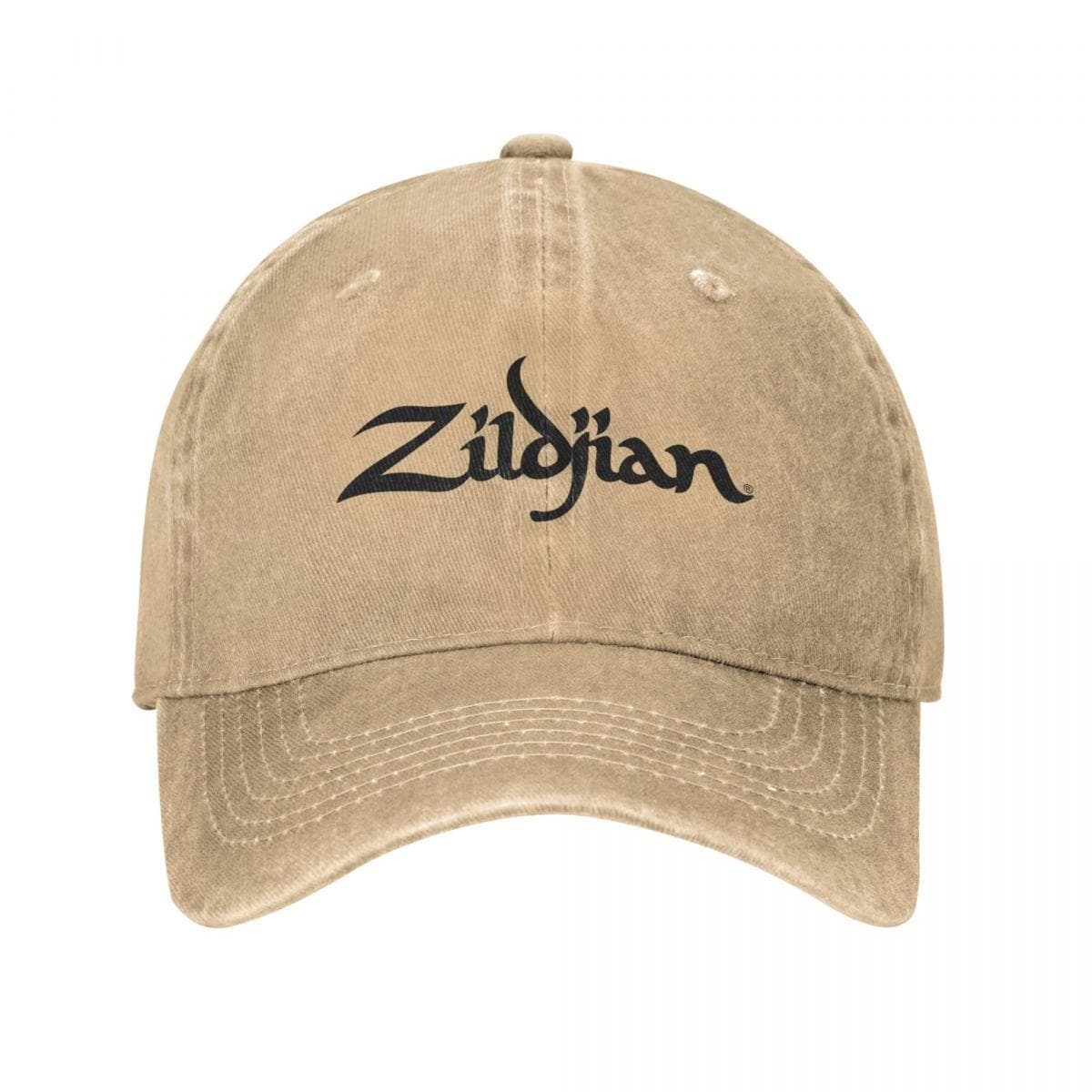 Zildjian Trucker Hats Accessories Retro Distressed Denim Snapback Cap For Unisex Style Adjustable One Size