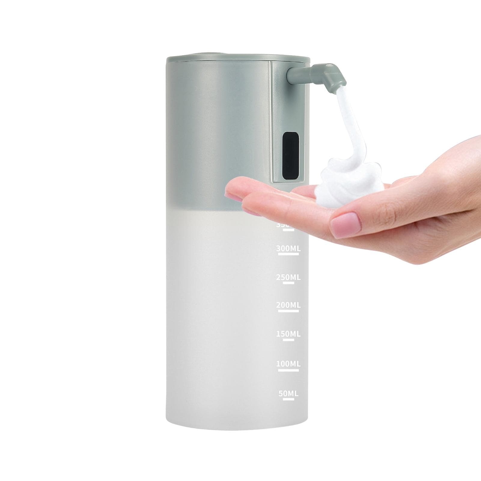 350mL Automatic Foaming Soap Dispenser Infrared Motion Sensor Touchless Foaming Soap Dispenser grey