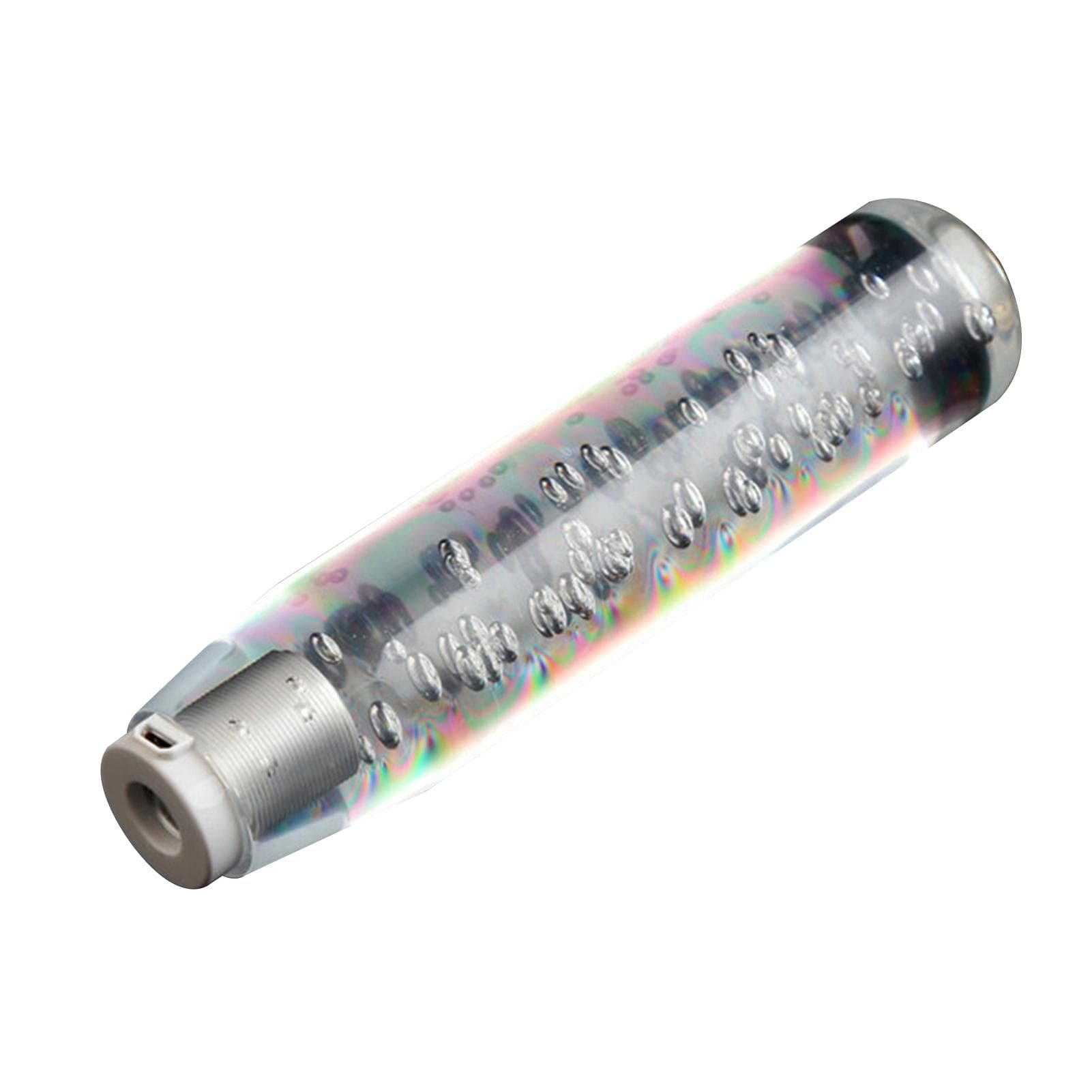 LED Light RGB Shift Knob Stick Crystal Transparent Bubble Gear Shifter10cm/15cm/20cm/25cm/30cm,Multicolor Gradient Shift Knob Universal 20cm