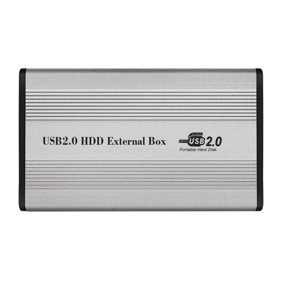 USB2.0 to IDE Hard Disk Case 2.5 IDE HDD Enclosure Portable Hard Disk Box silver