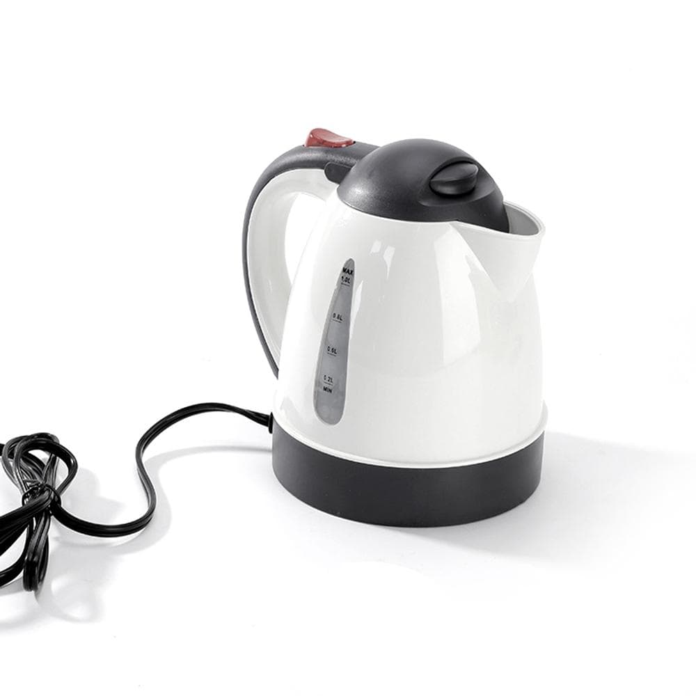 1000mL Car Electric Kettle 12V 150W Portable Cigarette Lighter Kettle for Trip Travel White 12V 150W white