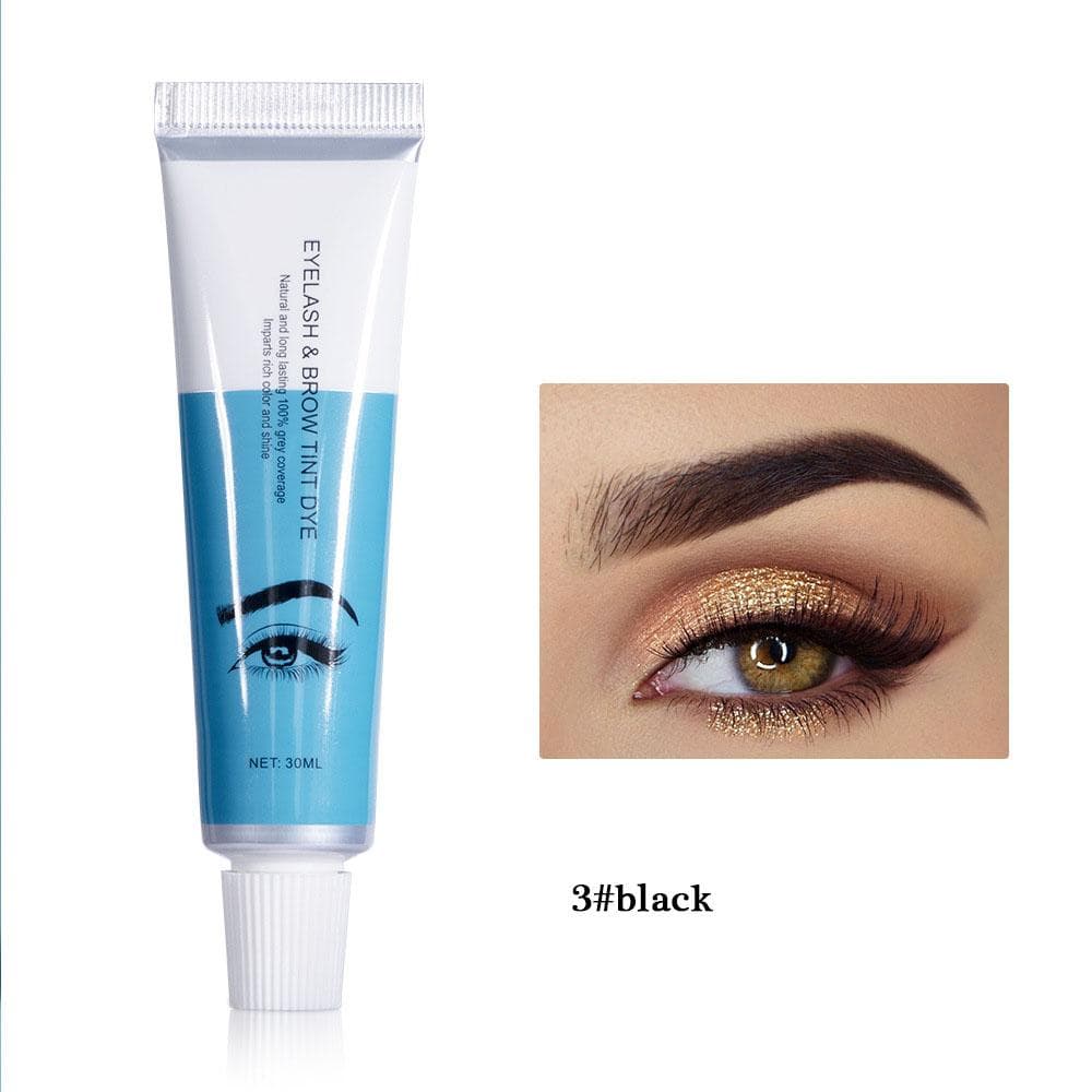 Brow Balm Dye Eyelashes Dyed Black Semi Permanent Eyebrow Cream Set 3#black