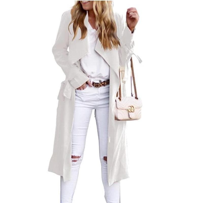 Autumn and Summer Sunscreen Clothes, Women's Trench Coat, Long Coat, Multi-color. S