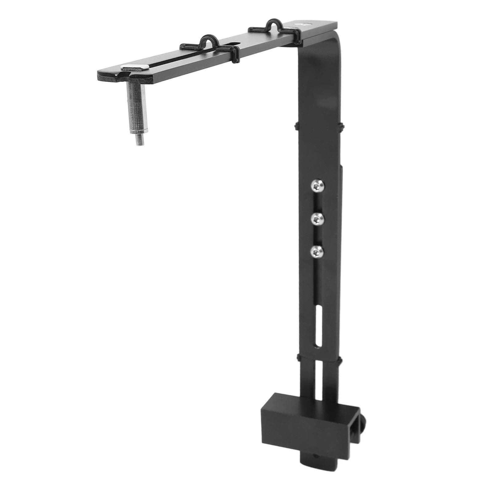 Fish Tank Light Stand Aluminum Alloy Adjustable Height High Stability Reptile Lamp Stand for black