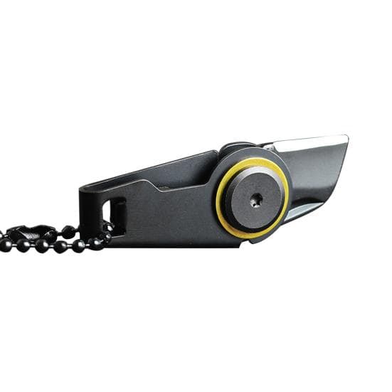 Pocket Cutter Portable Sharp Anti-rust Wear-resistant Anti-deformation Tools Stainless Steel Heavy Duty Zipper Shape Keychain Cutter Outdoor Gear black
