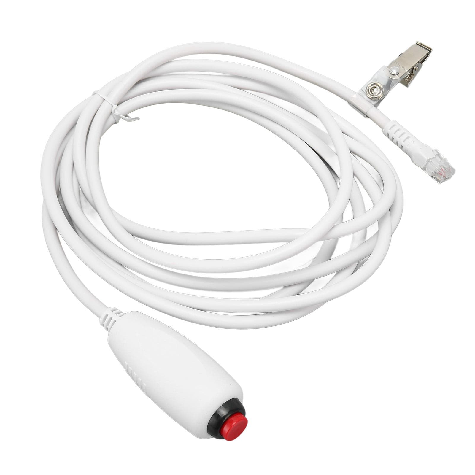 Nurse Call Cable Universal Crystal Head 6P4C Replacement Push Button Cord for Nurse Station 9.8ft