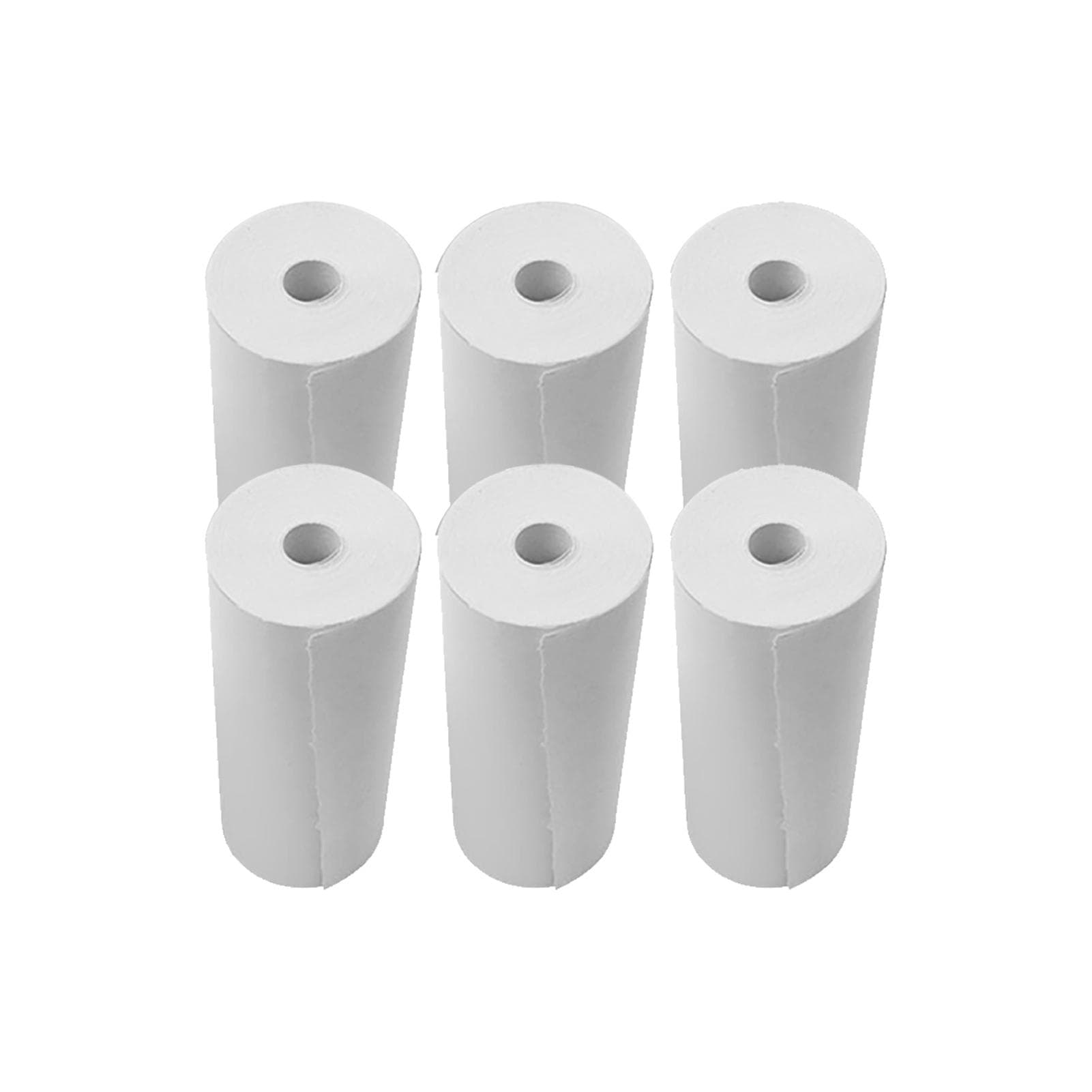 Thermal Paper Rolls 80x30mm Receipt Paper Cash Register Paper Rolls for Supermarket POS Receipt Printer, 6 Rolls 6 Rolls white