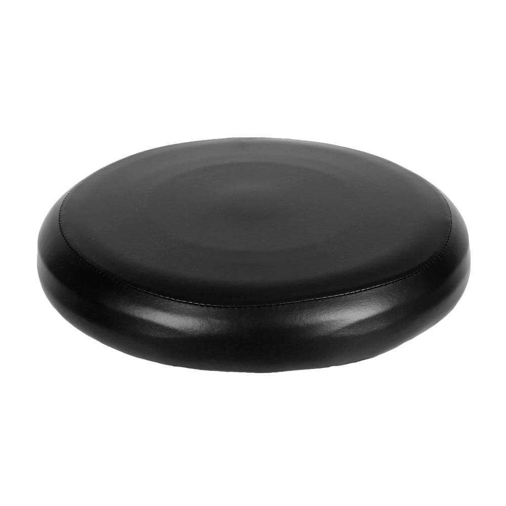 Round Elastic PU Leather Stool Cover Synthetic Bar Stool Seat Cover Slipcover Dinning Chair black