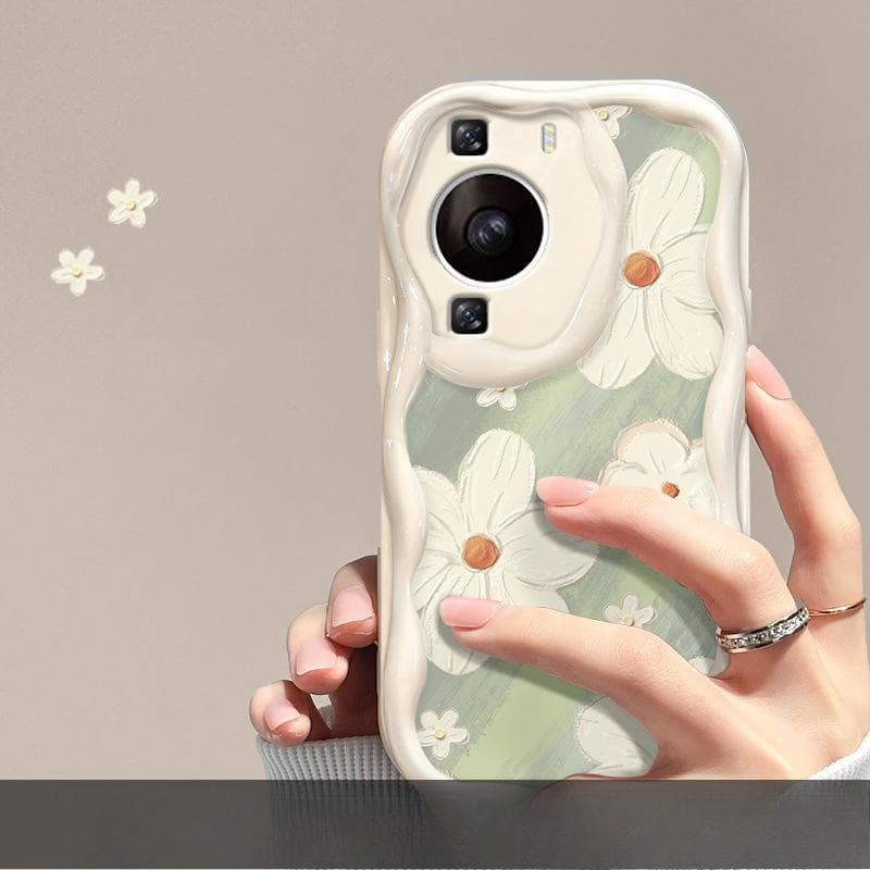 Suitable for Huawei P60 Mobile Phone Case Mate40pro Summer Flower Chain Honor 90/80 Full Package Anti-fall Silicone Honor 9X Pro