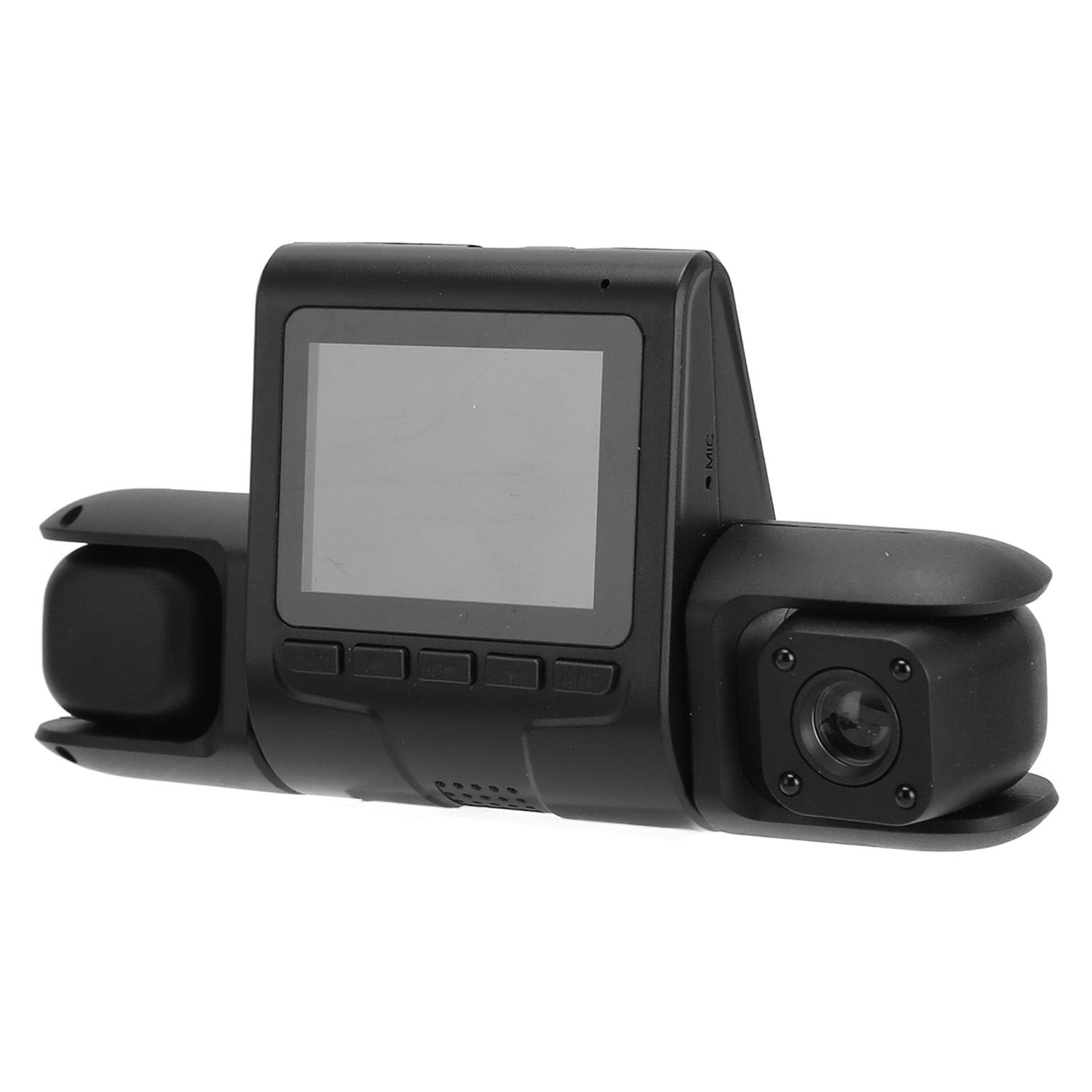 Dash Cam 3 Lens Car Driving Recorder 170 Degree Wide Angle 5MP Front and Rear Parking Monitor
